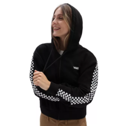 VANS FUNNIER TIMES CROP ZIP HOODIE