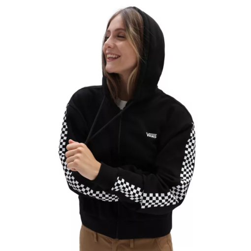 VANS FUNNIER TIMES CROP ZIP HOODIE