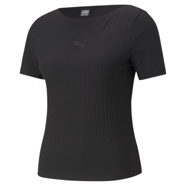 PUMA T-SHIRT RIBBED SLIM TEE
