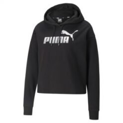 PUMA ESSENTIALS CROPPED METALLIC WOMENS HOODIE
