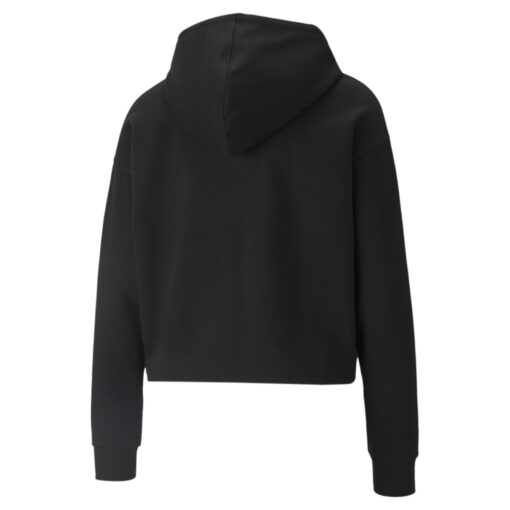 PUMA ESSENTIALS CROPPED METALLIC WOMENS HOODIE