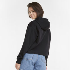 PUMA ESSENTIALS CROPPED METALLIC WOMENS HOODIE